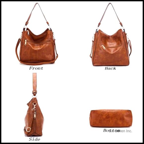 Amazon.com: Hobo Purses and Handbags for Women Large  Large Hobo Tote Crossbody Bag Set 4PC PU Leather Versatile Travel Essentials